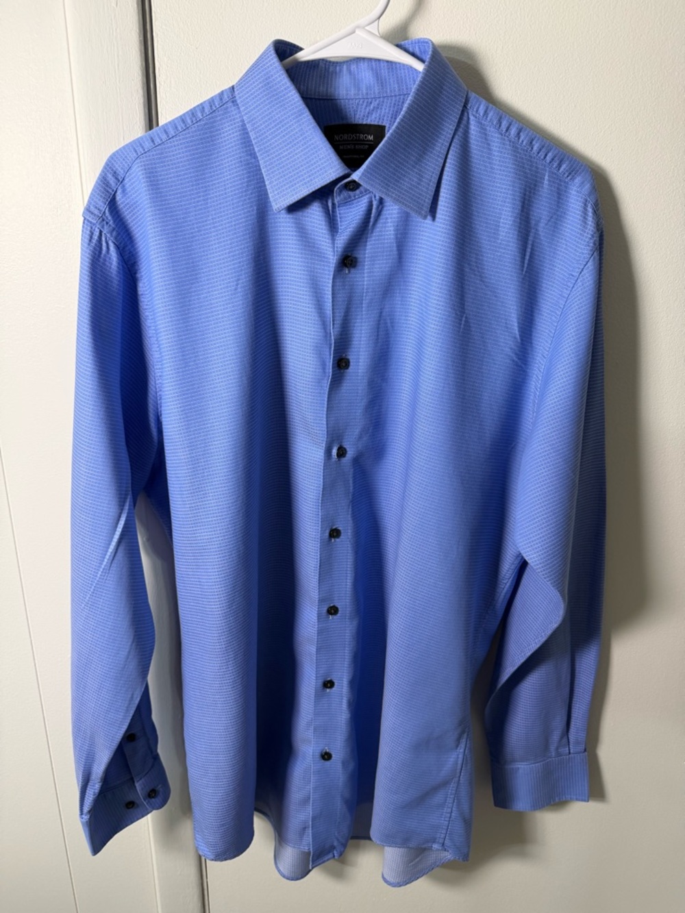 Nordstrom Men’s Light Blue Textured Dress Shirt